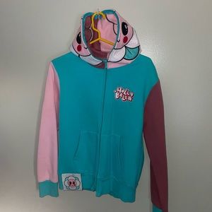 Full zip up hoodie hella bella